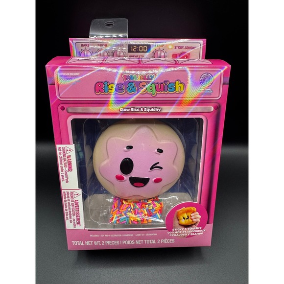 Taba Jelly Other - Taba Jelly Rise & Squish Scented Slow Rise Squishy Donut Toy Pink 2 Piece Set